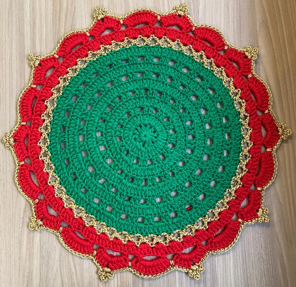 Peça artesanal de crochê 7