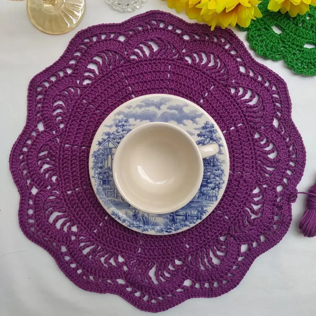 Peça artesanal de crochê 15