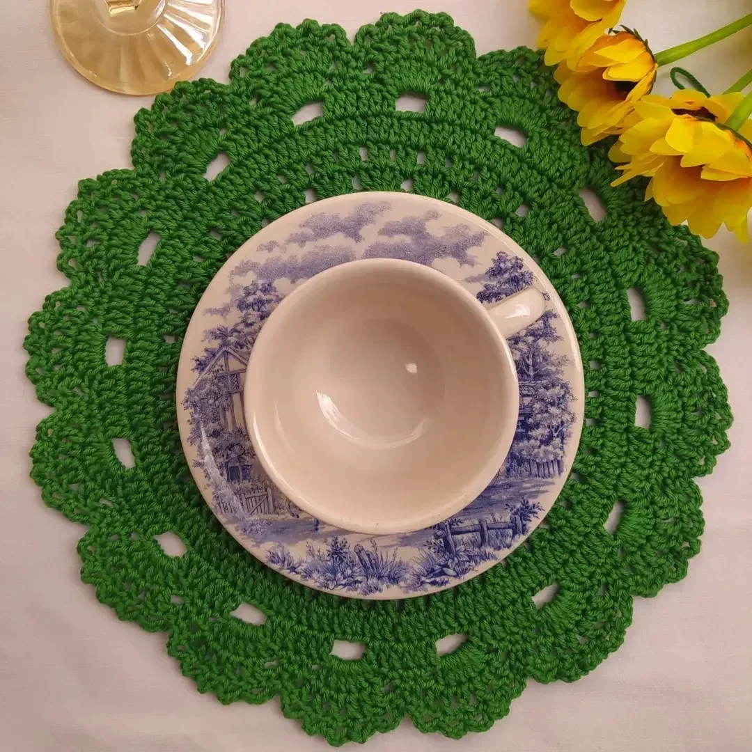 Peça artesanal de crochê 16