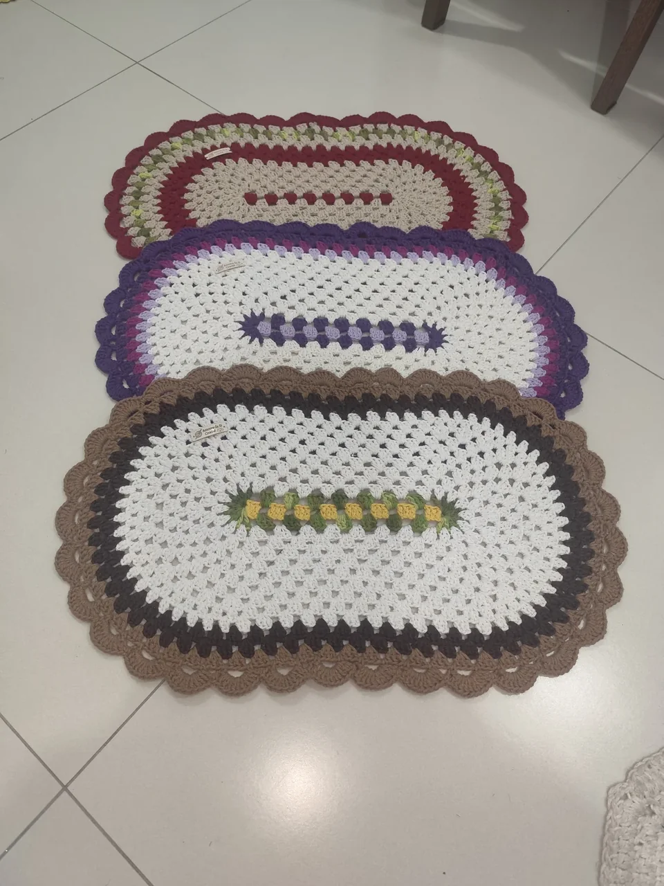 Peça artesanal de crochê 18