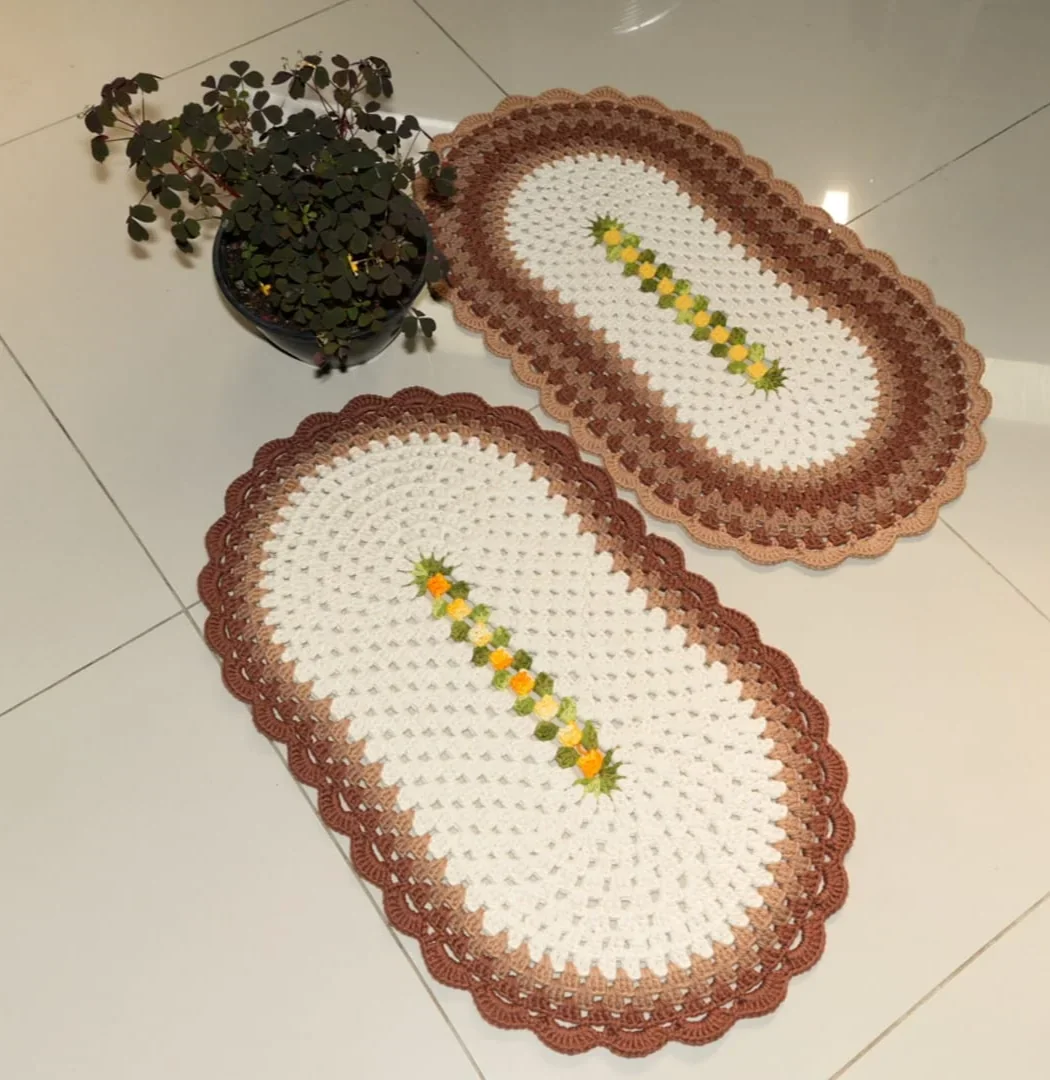 Peça artesanal de crochê 19